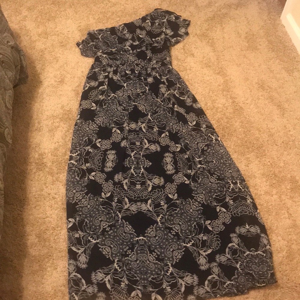 One shoulder maxi dress